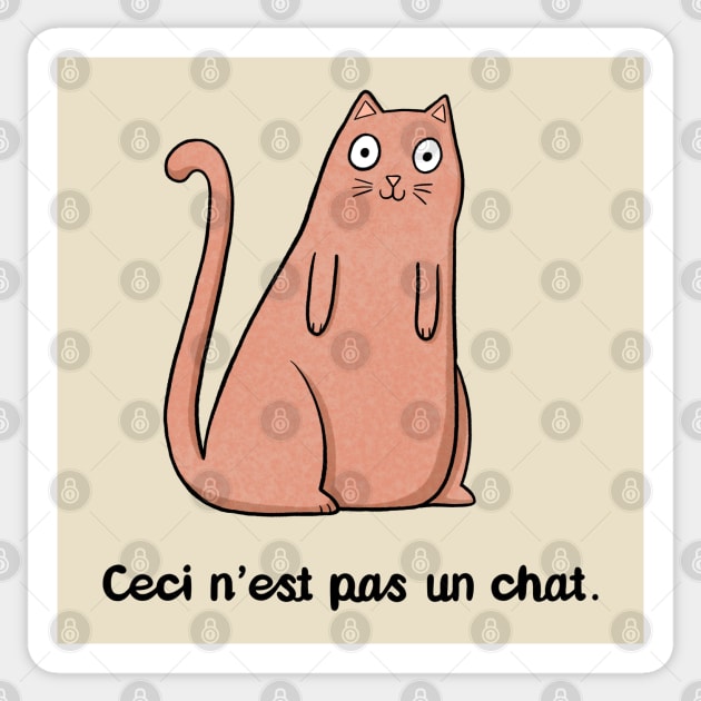 This is Not a Cat Sticker by Drawn to Cats